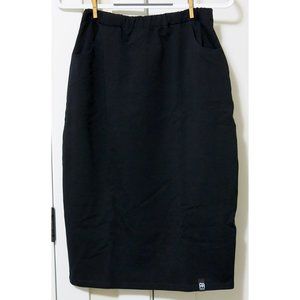 NWT $53 BeWear B019 Black Pencil Skirt Elastic Waist - XXL - RUNS SMALL